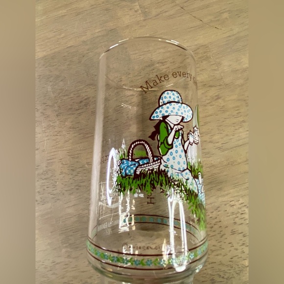Set of 4 Vintage Holly Hobbie "Happy Talk" Drinking Glasses Coca Cola 1 American - Picture 13 of 16